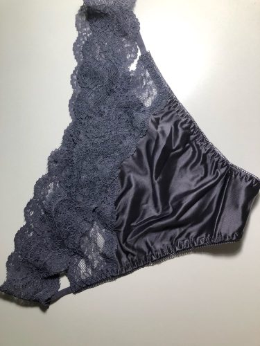 Satin Lace Sexy Women's Underwear Low Waist Transparent Hollow Out Panties photo review